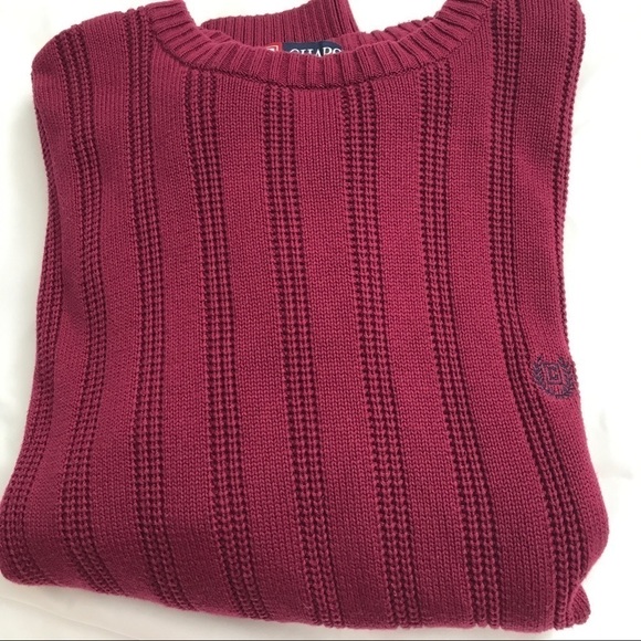 Chaps knit Sweater Burgundy Size XL - Picture 12 of 13